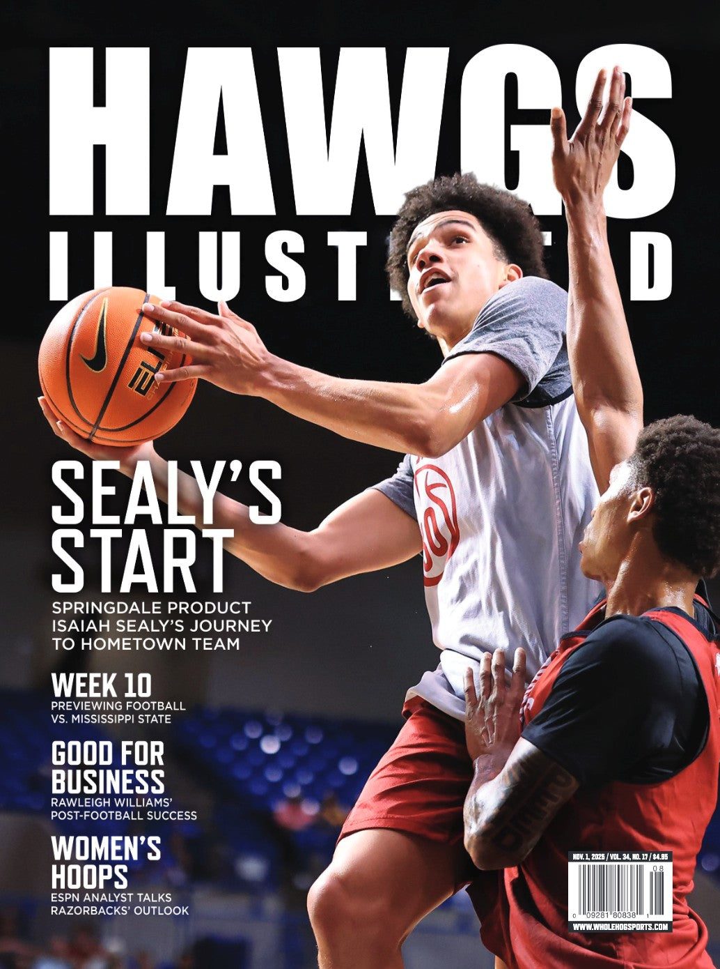 Hawgs Illustrated November 1st, 2025 Vol. 34 No. 17