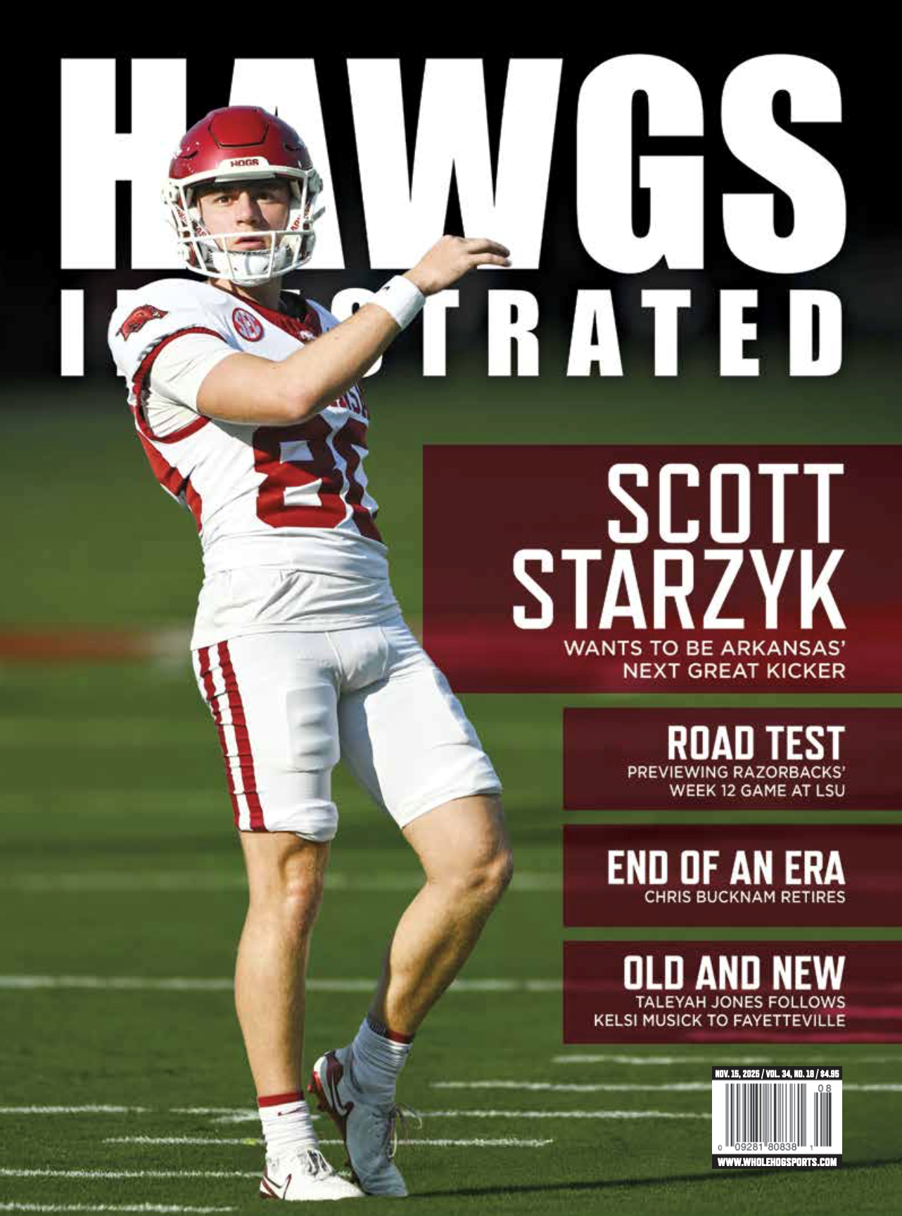 Hawgs Illustrated November 15TH, 2025 Vol. 34 No. 18
